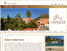 Tablet Screenshot of hotelcastaldi.com